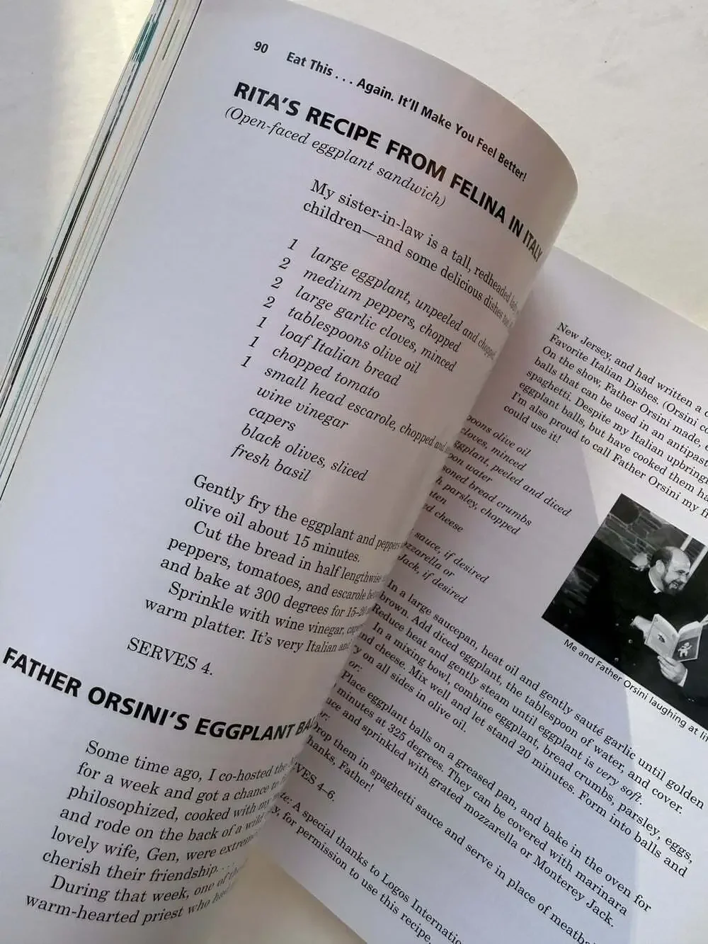 Eat This It'll Make You Feel Better Paperback Dom DeLuise book cookbook recipes